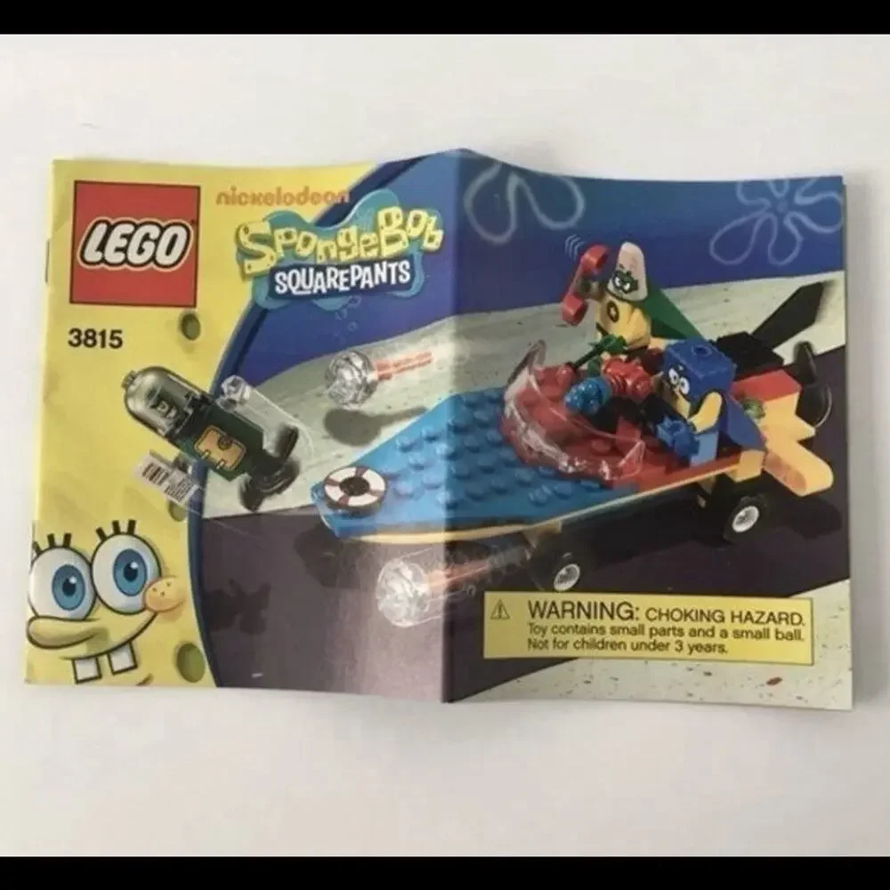 Lego 3815 SpongeBob Complete Heroic Heroes of the Deep Building Toy Set + Manual